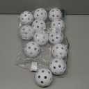 Champion Sports 9" Hollow Plastic Baseballs  Lightweight, Durable Practice Balls for All Ages  Multiple Pack Sizes & Colors (White)