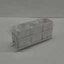 White Kitchen Utensil Holder - Chic Silverware Holder for Party, Compact and Versatile Utensil Caddy, Ideal for Countertop and Party Use