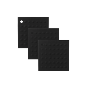 Lamson Original Hotspot Pot Holder/Trivet 3-Pack, Black