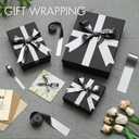 2 x Pretty Jolly Silver Gray Metal Glossy Ribbon for Gift Wrapping Handmade Bright Fabric Glitter Ribbon for Flower Bouquet Double Sided Sparkly Ribbons for DIY Crafts Wedding Invitations 1 Inch 20Yds