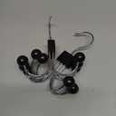 TOPIA HANGER Sweatshirt Hangers 2-Pack with 6 Wooden Balls, Purse Hanger, Scarf Hanger, Wooden Closet Hooks, Handbag Organizer, Bra Hanger, Accessory Organizers for Scarf, Tanktop, Hat, Hoodie CT82B (Black)