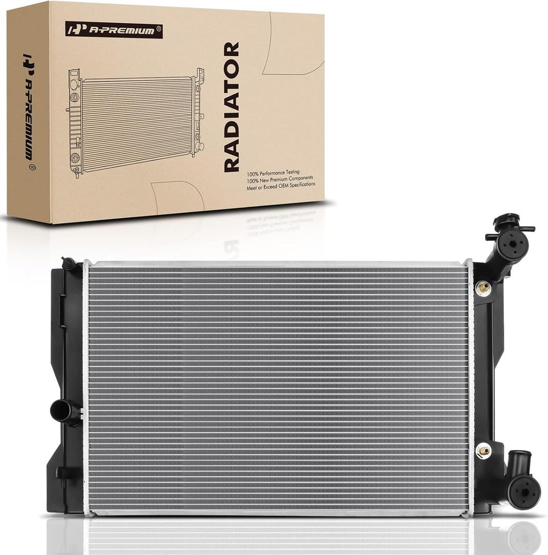 A-Premium Engine Coolant Radiator with Transmission Oil Cooler Compatible with Toyota Matrix 2009 2010 2011 2012 2013 2014, Corolla 2009-2019 & Pontiac Vibe 2009 2010, 1.8L, Replace# 164100T030