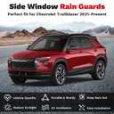 Canvcle Rain Guards - Window Visors for Chevrolet Trailblazer 2021-2025 2026, Outside-Mount Tape-On Side Window Wind Deflectors for Trailblazer Accessories, Vent Visors Shades Rainproof