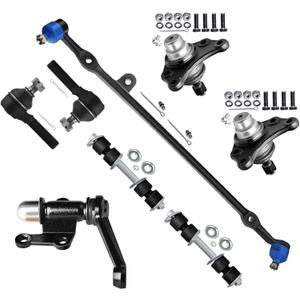 SCITOO 8pcs Front Suspension Kit Outer Tie Rod End fit 1984-1988 for Toyota Pickup Idler Arm Center Link Upper Ball Joint Sway Bar Link