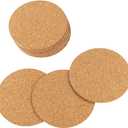 Tenalleys 10 Pack Round Cork Coasters, 4" Self-Adhesive Cork Mats, DIY Coasters & Craft Accessories, 24 Pack