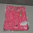 TICTICMIMI Women's Button Down Shirts Long Sleeve Henley Tops Casual Tunic Blouse Hot Pink (XL)