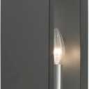 Livex Lighting, 29122-14, Winfield, Outdoor ADA Medium Sconce, Textured Black with Brushed Nickel Candles