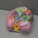 AWOTOY Baby Toys 6-12 Months Music Caterpillar Infant Toys Stuffed Animals 0-3-6 Months Teething Tummy Time Sensory Toys with Mirror Rattle&Pull String for Boys Girls Birthday Gifts|Candy Pink,Leafy