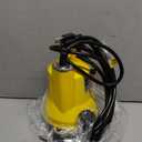 Submersible Water Pump 1/4 HP 1600GPH Thermoplastic Utility Pump Electric Portable Transfer Water Pump with 10-Foot Cord for Pool Tub Garden Pond Draining