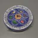 QZYL 50 Pieces Seder Plates for Passover, 9 Inch Disposable Passover Seder Plate, Renaissance Design Pesach Plates for Passover Foods, Deluxe Quality Seder Passover Plates for Passover Decorations