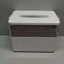 3-Tier Medicine Organizer - Portable Medicine Cabinet with Plastic Handle, Multipurpose Medical Box, Pill Organizer, Empty First Aid Kit for Home