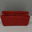 DailyPlus Purse Organizer Insert - Felt Bag Organizer for Tote Purse Bag with 14 Pockets - Red Large