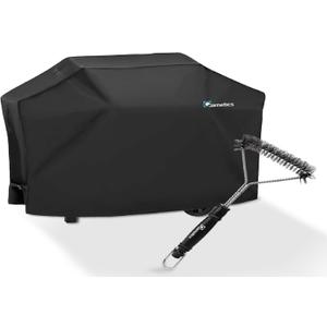 Grill Cover for Outdoor Grill 36" Griddle Cover for Blackstone Bonus Grill Cleaning Brush Included, Heavy Duty Waterproof BBQ Gas Grill Cover for Outside, UV & Fade Resistant