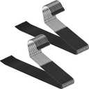 Zober Pants Hangers Non Slip - 20 Pack Open Ended Pants and Jean Hangers for Closet - Space Saving Clothes Hanger - Strong, Durable, Metal Pant Hangers (Black) (Chrome)