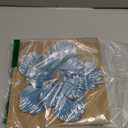 Metal Flower Wall Sculpture, 9.5" Rustic Modern Floral Artwork, Distressed 3D Layered Vintage Iron Flower Wall Hanging Accent for Indoor Kitchen, Bedroom Living Room Office Outdoor Garden Patio Decor (Retro blue)