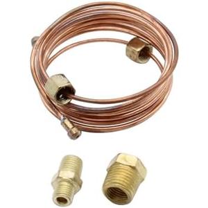 1 Set SHLPDFM Mechanical Oil Pressure Gauge 72" Inch 6 Feet Length AG96 82553-F Copper Line Tubing Install Kit with Fitting