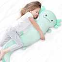 48 inch Giant Axolotl Plush Stuffed Animal, Big Light Green Axolotl Glow in The Dark Fluorescent Plushies, Jumbo Stuffy Body Pillow Gifts for Kids Adults, Birthday, Halloween, Christmas