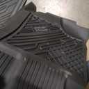 3W Floor Mats Fit for 2015-2024 2025 Ford F150 / F-150 Lightning SuperCrew Cab, TPE All Weather Heavy Duty Floor Liner Custom Fit Accessories Car Liners (with Original Folding Under-Seat Storage Box)