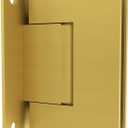 Brixwell Wall Mount Full Back Plate Standard Hinge, Brass, Satin Brass
