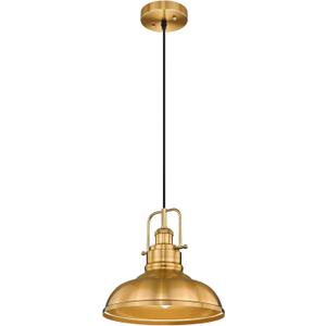 zeyu Farmhouse Pendant Lighting for Kitchen Island, 1-Light Industrial Hanging Pendant Light with Metal Dome Shade, Gold Finish, 016-1 BG