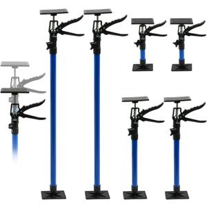 6 Pcs Adjustable Cabinet Jack Support Pole, 12.2" to 115" Telescoping 3rd Hand Tool, 154Lbs Capacity heavy-duty Alloy Steel Adjustable Poles for Cabinets, Drywall & Cargo