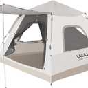 Lightweight Instant Tent for 2 Persons - Waterproof, Windproof, UV Protection - Portable for Outdoor Hunting, Hiking (3-person tent with rain fly)