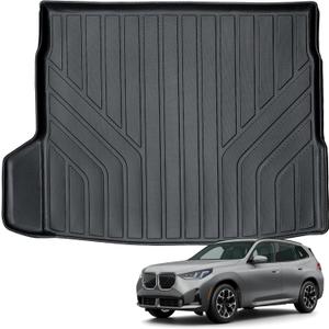 Auxko All Weather Cargo Liner Fit for BMW X3 2025 TPE Car Mat Accessories for BMW X3 2025 All Season Guard Odorless Anti-Slip Cargo Mat Black