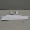 Tension Curtain Rod 30 To 63 Inch White Tension Rods Adjustable Spring Loaded Curtain Rods 7/8" Curtains Rods No Drilling Tension Rods For Windows Bedroom Closet Doorway Door