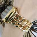 DSAAplus Gold Metal Bands Compatible With Apple Watch Band 38mm 40mm 41mm 42mm 44mm 45mm 46mm 49mm Stylish Chain Bracelet for iWatch Series 11 10 9 8 7 6 5 4 SE/Ultra 3 2 1