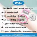 WobL Vibrating 8-Alarm & Repeating Countdown Timer Watch for Kids & Adults, Medication/Sports/Meetings/Potty Reminders, Blue