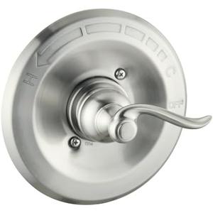 DLymtrx Replacement for Delta 13/14 & 1300/1400 Series BT14096 Trim Kit, Shower Cover Plate with Handle (Cartridge and Valve Not Included),Brushed Nickel