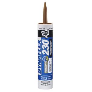 DAP Dynaflex 230 Premium Elastomeric Sealant, Cedar Tan, 10.1 Oz (7079818412)
