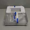 Delamu 2-Tier Multi-Purpose Bathroom Under Sink Organizers and Storage, Stackable Kitchen Pantry Organization, Pull Out Medicine Cabinet Organizer with Movable Dividers, White, 2 Pack