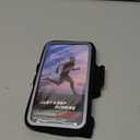 Wristband Phone Holder for Running, Forearm Armbands, Running Armband with Card Slot for iPhone Pro Max Plus (16/15/14/13/12/11/X/XR), for Galaxy S24/S10, Cell Phone Holder Up to 7.0'' Phone (Black)