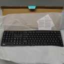 Logitech K270 Wireless Keyboard for Windows, 2.4 GHz Wireless, Full-Size, Number Pad, 8 Multimedia Keys, 2-Year Battery Life, Compatible with PC, Laptop, Black