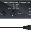 Ultrasonic Bat Removal, Briidea Bat Away System, Demands Bats to Flee, Human and Pet Safe