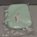 Travel Makeup Bag for Women, Large Capacity Cosmetic Bags for Girls, Compact Pouch Make up Organizer, Waterproof Toiletry Bag with Divider and Handle (Green2)