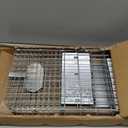 SZHLUX 32" Live Animal Cage Trap, Heavy Duty Folding Raccoon Traps, Humane Cat Trap for Stray Cats, Raccoons, Squirrel, Skunk, Mole, Groundhog, Armadillo, Rabbit, Catch and Release