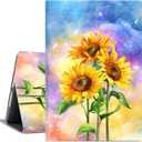 Vimorco Case for iPad 5th / 6th Generation 9.7 inch 2017/2018,for iPad Air 1/2, Shockproof Slim Adjustable Stand Cover for Apple iPad 5/6 Gen, Sunflower (No Pencil Holder Style)