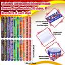 Leitee 100 Pieces Hispanic Heritage Month Slap Bracelets Bulk Latin American Spanish Slap Bracelets Classroom Decorations for Christian Bag Stuffers Gifts Sunday School Supplies