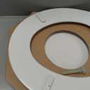 Mayfair Cassel Slow Close Toilet Seat, Easy Clean, Non Slip Premium Wood Seat, Easy Install, Made in USA, Round, White