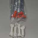 Eurmax USA 10-Pack Secure Protection Galvanized Tent Stakes, Rust-Proof Steel Canopy Anchors for High Winds, Heavy Duty Commercial Ground Pegs for Camping, Pop Up Tents & Gazebos - Includes 4x10ft Ropes (orange)