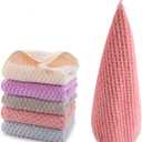 Small Towels with Hanging Loop, Hand Dry Towels for Kitchen & Bathroom, Super Absorbent, Soft, Machine Washable Towel Fast Drying, Set of 5