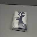 CaliTime Christmas Throw Pillow Covers Decorative 20 X 20 Inches Set of 4 Cozy Fleece Trees Deers Car Snowflakes Cushion Cases for Couch Sofa Bed Living Room Farmhouse Navy Blue