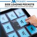 Top Loader Binder, Holds 324 Top Loaders,9 Pocket Top Loader Binders for 3" x 5" Rigid Cards,Top Loader Card Binder for Hard Plastic Top Loaders -Pink