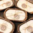Red Barn Candle Company Wood Dough Bowl Candles | 100% Natural Soy Wax & Essential Oil Infused | Odor Eliminating + Pet Safe | Scented Candle Gifts for Men & Women (Eucalyptus, 3-Wick)