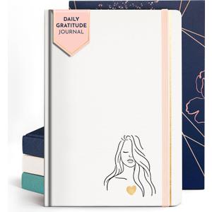 RYVE Daily Gratitude Journal for Women  6-Month Guided Positivity & Wellness Journal with Prompts, Affirmations, Mindfulness, for Self-Reflection & Manifestation