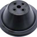 1 PC SHLPDFM Pulley Black Steel SWP 5/8" Single-Groove Short Water Pump Pulley Compatible with Small Block Chevy SBC 262 265 267 283 302 305 307 327 350 400