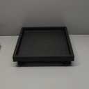 JOIKIT 2 Pack 11.8 Inch Square Plant Caddy with Wheels, Heavy Duty Rolling Plant Stand, Wheeled Planter Saucer Tray, Square Pot Trolley for Indoor Outdoor (Dark Grey)