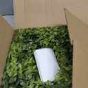 22 Inch Artificial Boxwood Wreaths for Front Door, Summer Door Wreath with Sash, Spring Green Wreath Weatherproof for Wall Window Porch Farmhouse Wedding Decor All Year Round Indoor Outdoor